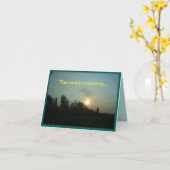 "Humorer Morgenkaffee mit Sonnenaufgang Karte (Gelbe Blume)