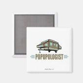 Humorer Pop Up Camper Magnet (Vorderseite/Rückseite)