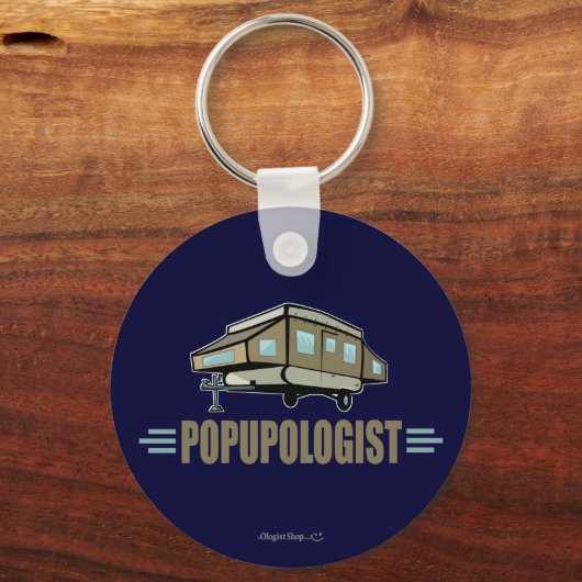 Humorer Pop Up Camper Schlüsselanhänger (Vorderseite)