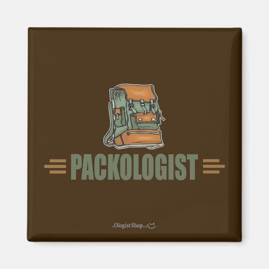 Humorer Rückpacker Magnet (Vorne)