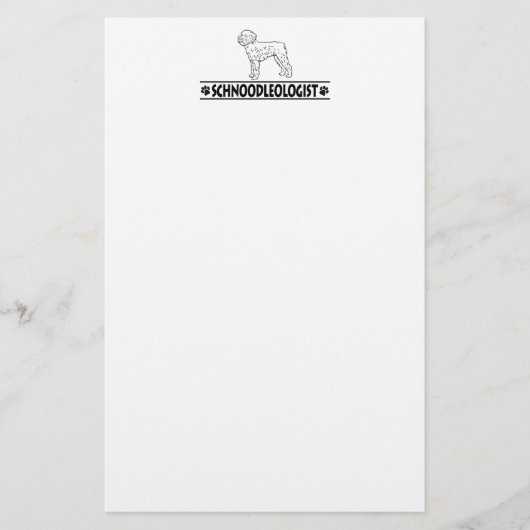 Humorer Schnoodle Briefpapier (Vorderseite)