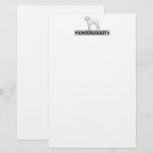 Humorer Schnoodle Briefpapier (Vorne/Hinten)