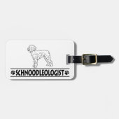 Humorer Schnoodle Gepäckanhänger (Vorderseite horizontal)