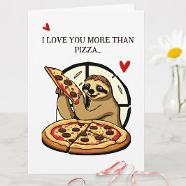 Humorer Sloth I Liebe You Funny Valentinstag Karte