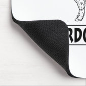 Humorer spanischer Wasserhund Mousepad (Ecke)