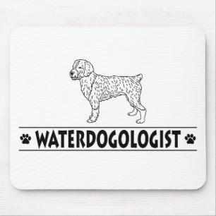 Humorer spanischer Wasserhund Mousepad