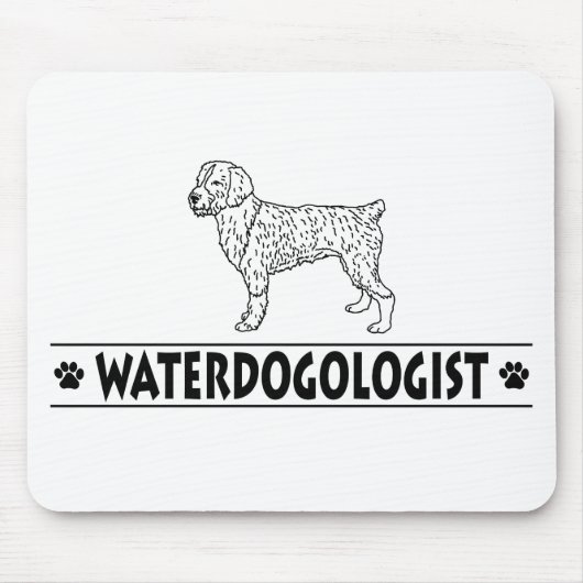 Humorer spanischer Wasserhund Mousepad (Vorne)