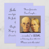 Humorer Spaß Couple Einzigartiges Nerdy Save the D Date (Vorne/Hinten)