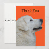 Humorer, Spaß Danke-Karte mit Polnischem Tatra Hun Dankeskarte (Vorne/Hinten)