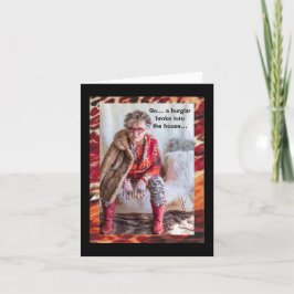 Humorer Umgang mit Burglar Karte