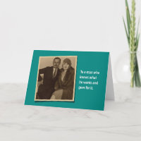 Humorer Vintager Geburtstagskartenhalter der 1930e