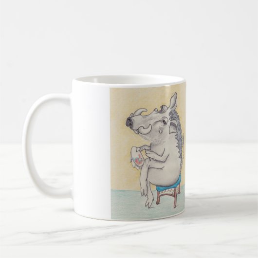 Humorer Warthos Stickerei Kaffeetasse (Links)