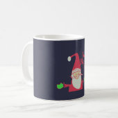 Humorer Weihnachtsmann mit festem Ho Ho Ho Kaffeetasse (Vorderseite Links)