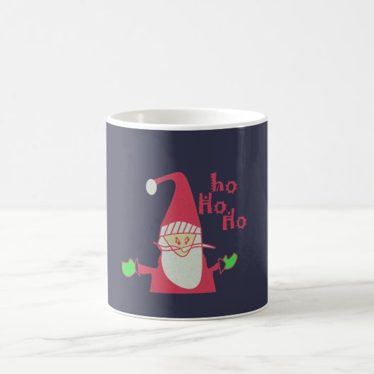 Humorer Weihnachtsmann mit festem Ho Ho Ho Kaffeetasse (Mittel)