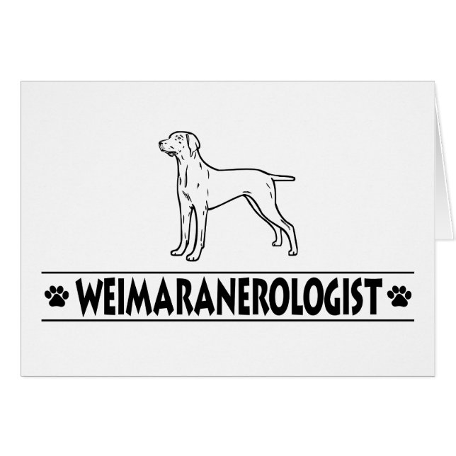 Humorer Weimaraner (Vorderseite (Horizontal))
