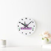 Humorer Wein Runde Wanduhr (Zuhause)
