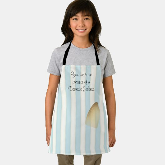 Humoriges Küchengöttin Iron Burn Mark Girly Schürze (Insitu)