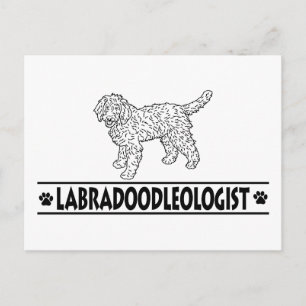 Humoriges Labradoodle Postkarte