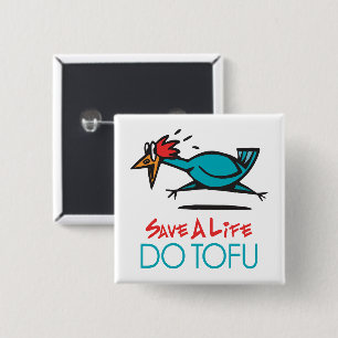 Humoriges Tofu Design Button
