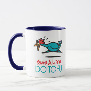 Humoriges Tofu Design Tasse