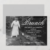 Humorines Brunch-Party Einladung (Vorne/Hinten)