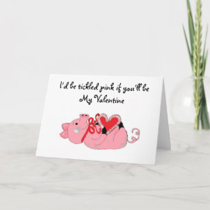 Humorines Piggy Valentine Feiertagskarte