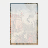 Humorische Druckausgabe eines Theaterdarstellers Post-it Klebezettel (Vorderseite)