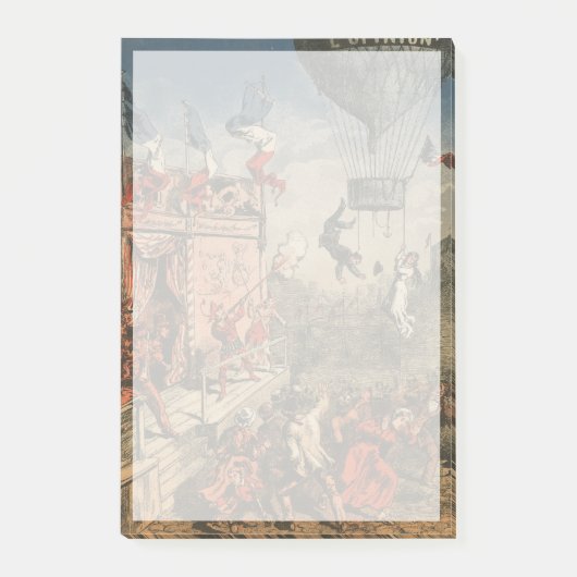 Humorische Druckausgabe eines Theaterdarstellers Post-it Klebezettel (Vorderseite)