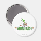 Humorische Gartenarbeit Magnet (Vorderseite/Rückseite)