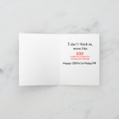Humorischer 100. Geburtstag Karte (Innenseite)