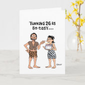 Humorischer 26. Geburtstag Karte (Gelbe Blume)