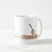 Humorischer Banjo-Spieler Kaffeetasse (VorderseiteRechts)