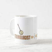 Humorischer Banjo-Spieler Kaffeetasse (Vorderseite Links)