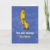 Humorischer Herr Banana - Schlechtes Obst Geburtst Karte (Vorderseite)
