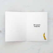 Humorischer Herr Banana - Schlechtes Obst Geburtst Karte (Innenseite)