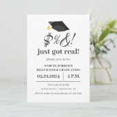 Humorischer und lustiger individualisierbarer Absc Einladung (Stehend Vorderseite)