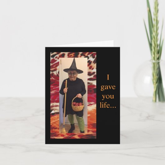 Humorisches Denken für Halloween Karte (Vorderseite)