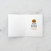 Humorisches Denken für Halloween Karte (Innenseite)