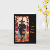 Humorisches Denken für Halloween Karte (Gelbe Blume)