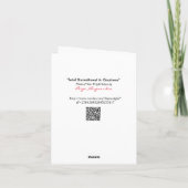 Humorisches Engagement insgesamt für Rasiertheit Karte (Rückseite)