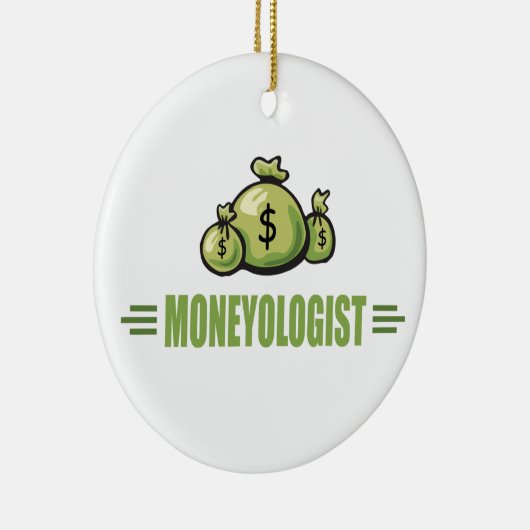 Humorisches Geld Keramikornament (Rechts)