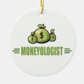 Humorisches Geld Keramikornament (Vorne)