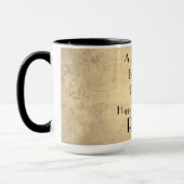 Humorisches Glück 101. Geburtstag Tasse (Links)