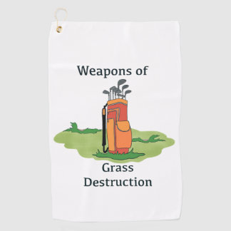 Humorisches Golfhandtuch