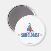 Humorisches Segeln Magnet (Vorderseite/Rückseite)