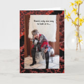 Humoristisch regierende Frauen Karte (Gelbe Blume)