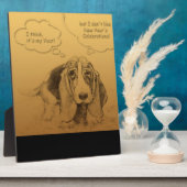 Humoristisch vietnamesisch Chinesischer Hundeplatz Fotoplatte (Seite)