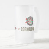 Humoristische Darm Mattglas Bierglas (VorderseiteRechts)