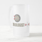 Humoristische Darm Mattglas Bierglas (Vorderseite Links)
