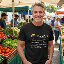 Humoristische Florida Man Wind Hexe Jagd auf Anti- T-Shirt